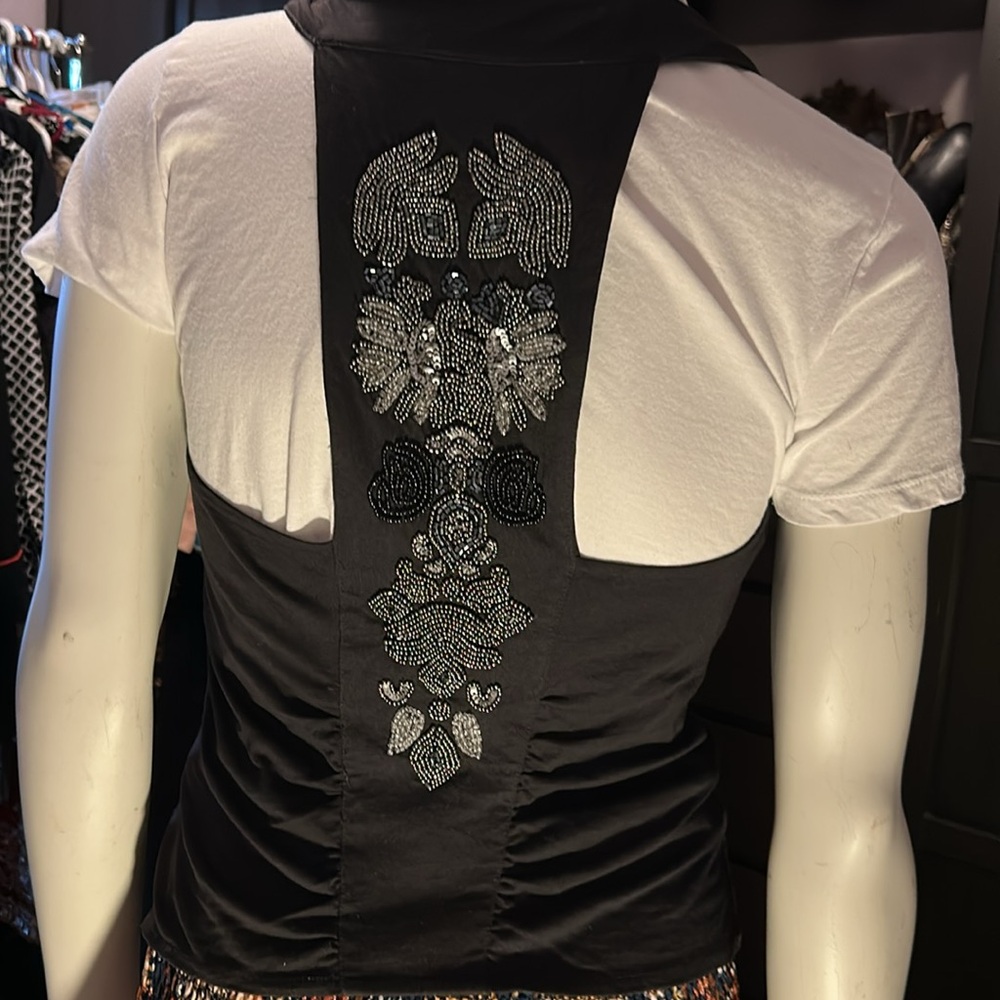 Vintage beaded Guess waistcoat